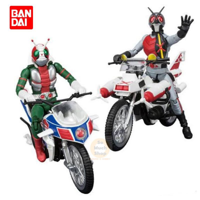 Shodo X Kamen Rider Vol. 7 Bandai Action figure Showa คาเมนไรเดอร์ V3, X