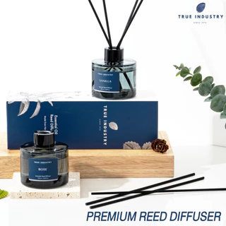 True Industry | ก้านไม้หอมปรับอากาศ รุ่น Premium เกรดบำบัดจากธรรมชาติ 100% ฟรี❗ก้านไม้ไฟเบอร์ 6 ก้าน