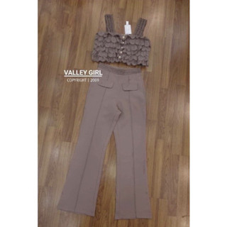 เซตกางเกง ป้าย Valley girl sz.L สีจริงในภาพสุดท้าย