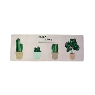 Door mat พรมเช็ดเท้า ลายแคคตัส Cactus Bright 44x120x2 cm S191910C