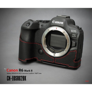 LIMS Design Canon R6 Mark II [Black] Half Case ทำจากหนังแท้ประเทศอิตาลี LIMS Genuine Leather Camera Half Case R6 Mark2