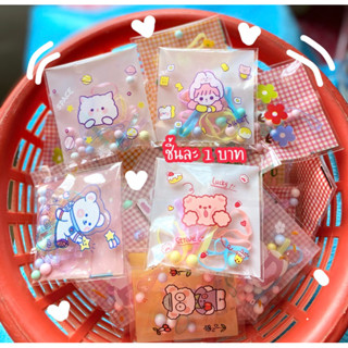 ♡พร้อมส่ง♡ ของแถมจีบลูกค้า 1 บาท ✿ลายสุดน่ารัก ✿*ยางรัดผมคละสี