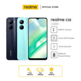 realme C33 (4+64GB)  50MP AI Camera | Boundless Sea Design|8.3mm Ultra Slim | 5000mAh Massive Battery