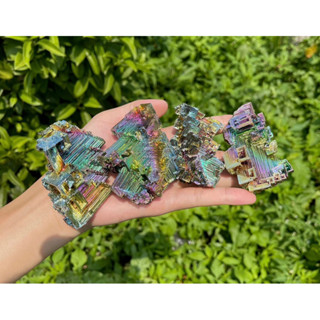 1 Piece AAAA Rainbow Bismuth Cluster, Bismuth Crystal, Lab Grown Stone, Bismuth Specimen, Energy Crystal, Home Decor