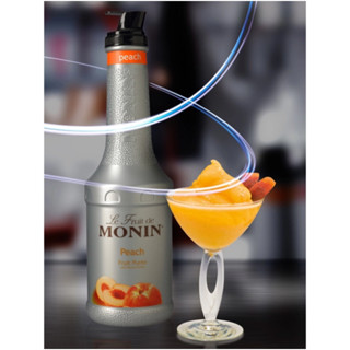 (HomeKoffee) MONIN Peach Fruit Mix เพียวเร่โมนิน กลิ่น “พีช” บรรจุขวด 1 ลิตร (Puree MONIN กลิ่น “ Peach”)