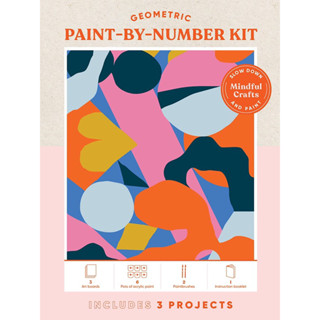 Mindful Crafts Geometry Paint by Number Kit: Mindful Crafts: Geometry Paint-by-Number Kit