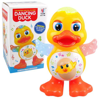 Music dancing duck YJ-3004 เป็ดเต้น เป็ดเต้นขาแดนซ์ เป็ดเต้นได้ใส่ถ่าน เป็ดขาแดนซ์ เป็ดใส่ถ่าน มีเสียง มีไฟ