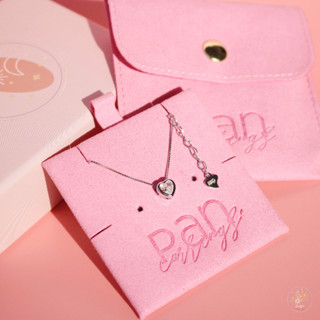 รุ่นใหม่!! สร้อยคอเงินแท้รูปหัวใจ Blink Blink Heart Necklace สร้อยคอเพชร CZ. รูปหัวใจ ของขวัญให้แฟน ของขวัญน่ารัก #N0291