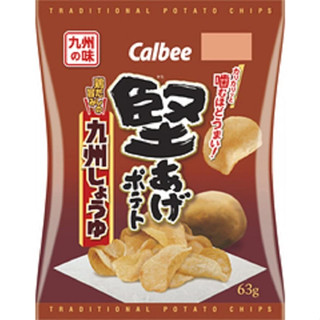 Calbee Kataage มันฝรั่ง รสซอสถั่วเหลือง 63 กรัม X 12 ถุง ส่งตรงจากญี่ปุ่น