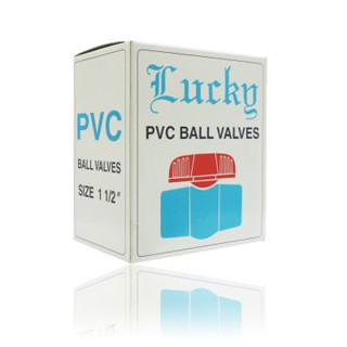 บอลวาวล์PVCสวมLUCKY 3/4 สีฟ้า