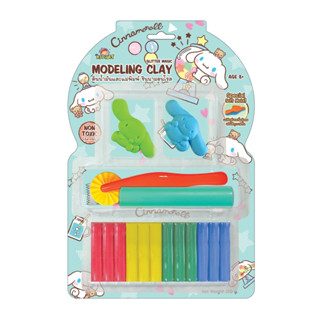 ซานริโอ ดินน้ำมัน150กรัมแม่พิมพ์ชินนามอนโรล Cinnamoroll Glitter Megic Modeling Clay 150g. 4Colors (T150-4MG-CN)