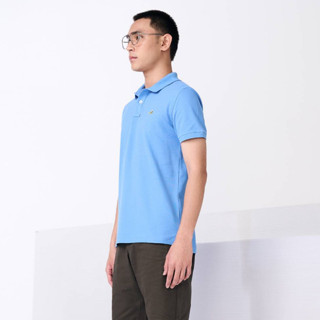 TRANQUUIL BLUE SLIM FIT POLO SHIRT เสื้อโปโลสีฟ้าทรงสลิมฟิต