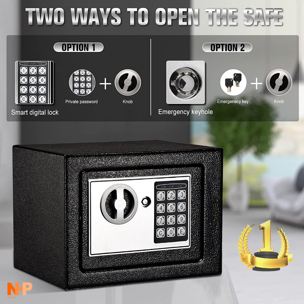 E09 ตู้เซฟ กันไฟ ตู้นิรภัย โรงแรม safety box ระบบดิจิตอล ตู้เซฟล็อก