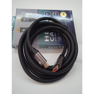 cable hdmi hdtv2.1V/8K อย่างดี สายสัญญานทีวีรุ่นใหม่/สายต่อจอ สายสัญญานภาพและเสียง ยาว 3 เมตร สายหนานิ่มคุณภาพดี เส้นใหญ