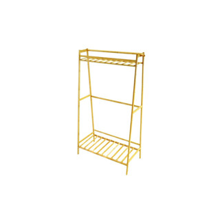 Clothes Rack ราวแขวนผ้าไม้ไผ่ พร้อมชั้นวางของ 80x42x140 cm ST06072