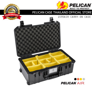 Pelican 1535 Air Carry on Case with Padded Divider - กันน้ำกันกระเเทกล้อลาก [ช่องเเท้ 💯%]