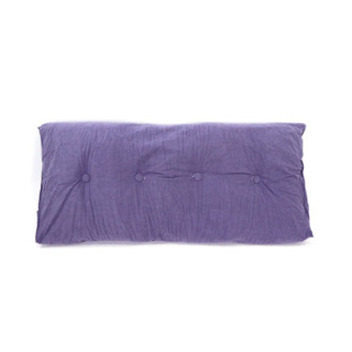 Bed cushion หมอนอิง หมอนหัวเตียง สามเหลี่ยม กำมะหยี่ 4 หลุม 120x50x20 cm สีม่วง ST0715-25PU