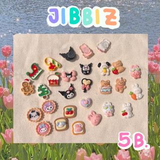 จิบบิด พร้อมส่ง jibbitz ที่ติดรองเท้า ที่ติดรองเท้าหัวโต cross jibbitzน่ารัก จิ๊บบิท ตัวติดรองเท้าที่มีรู