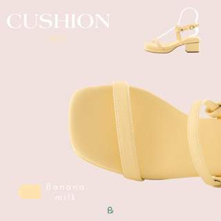 PUFFSHOES.OFFICIAL : New Cushion Heel Banana milk