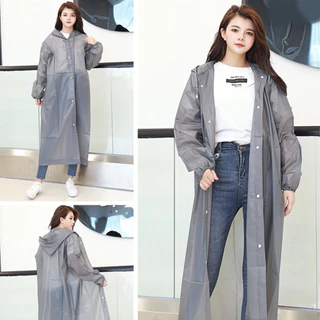 [ "50MIDNIGHT" ลด 50% ] MW020 เสื้อกันฝนเต็มตัว EVA สไตล์เกาหลี แบบหนาราคาถูก