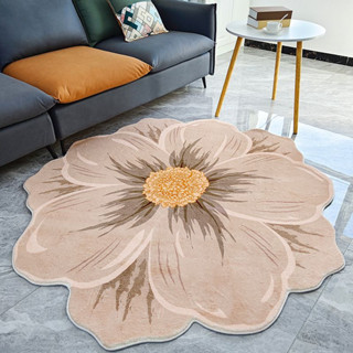 Flower floor mat พรมสไตล์มินิมอล ลายดอกไม้ แบบC 80x80cm รุ่น ST221011-67C