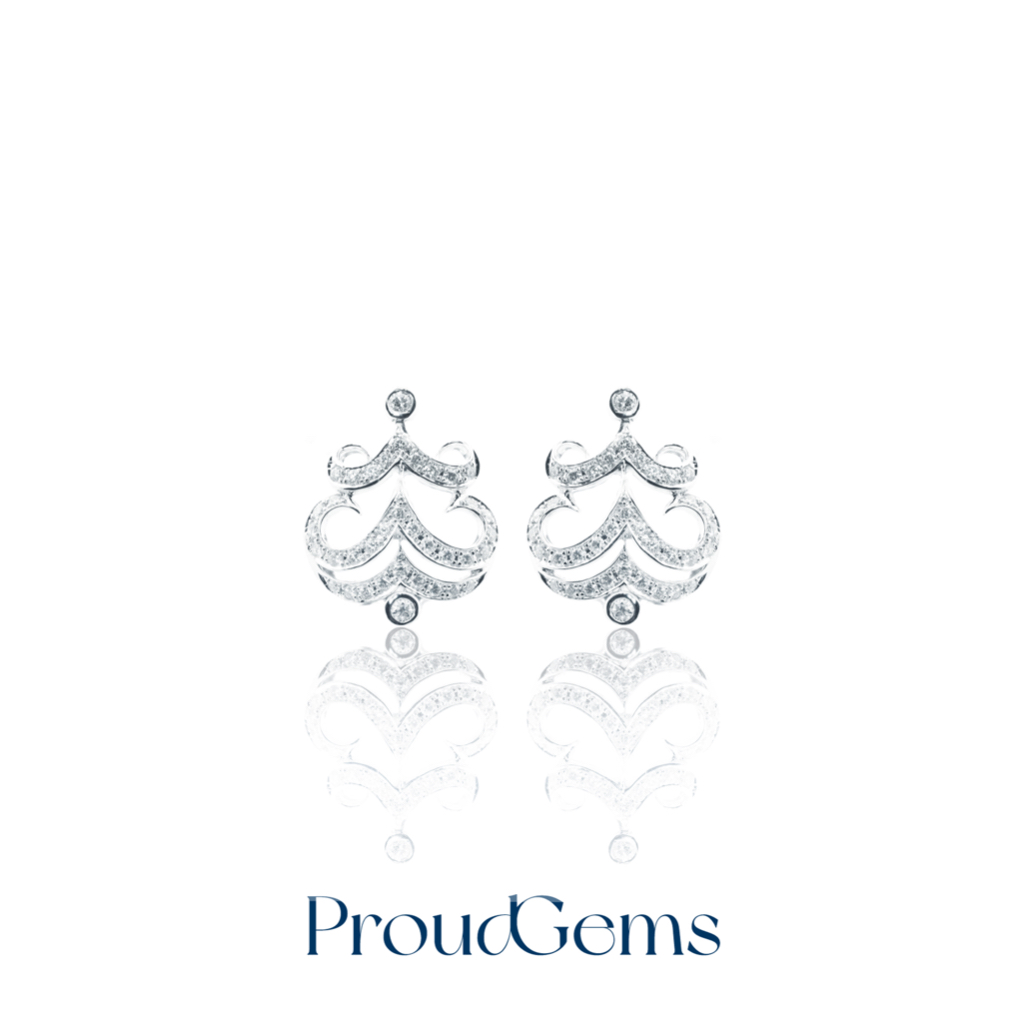 ต่างหูเพชร ProudGems - Earrings (ED9955)