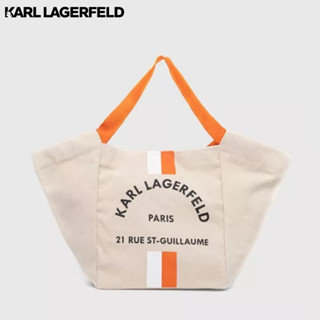 KARL LAGERFELD - RUE ST-GUILLAUME CANVAS SHOPPER 230W3016 กระเป๋าผ้า