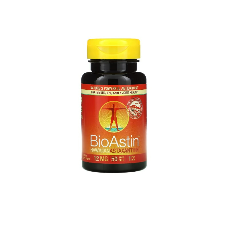 Nutrex Hawaii BioAstin Hawaiian Astaxanthin 12 mg 50 Soft Gels