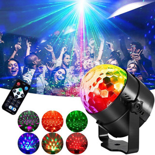 ไฟดิสโก้ Disco light ไฟเทค ไฟปาร์ตี้ ตามจังหวะ ไฟกระพริบ LED Party Light พร้อมรีโมท