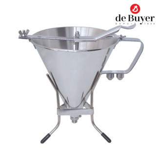 de Buyer 3354 Automatic Piston Funnel With stand / กรวย