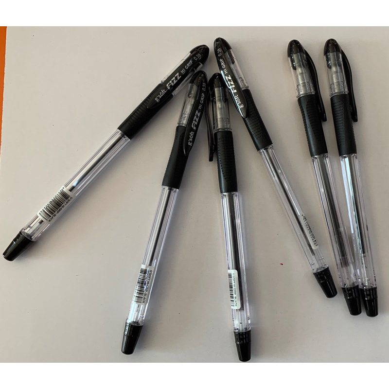 ปากกา g'soft FIZZ HI GRIP 0.38 หมึกดำ