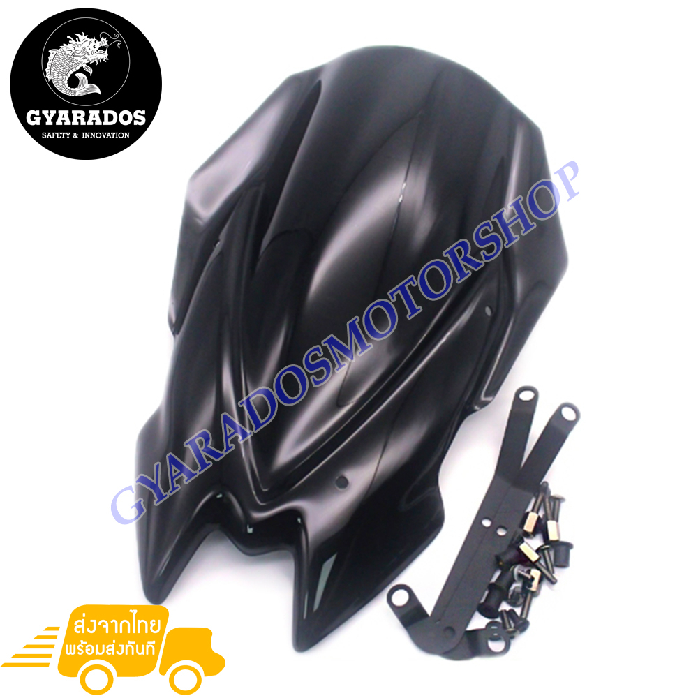 ชิวหน้า,บังไมล์,ชิวหน้าแต่งสำหรับ KAWASAKI Z650 ทรงTouring ปี2020-2021 งานอย่างหนาทนทานต่อแรงขีดข่วน