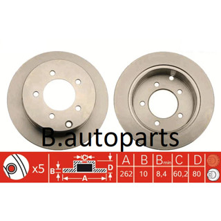 จานเบรคหลัง MITSUBISHI LANCER EX CY9A CY3A CY4A CX3A CX9A 1.5 1.6 1.8 MIVEC 2007- RUNSTOP /คู่