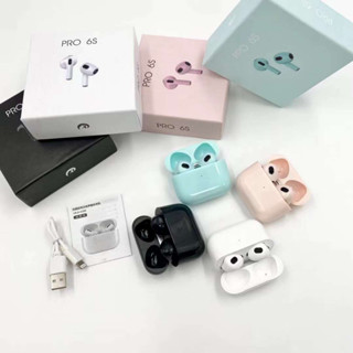 True Wireless bluetooth headset TWS pro 6s หูฟังบลูทูธ ไร้สาย stereo call headset TWS หูฟังสเตอริโอ