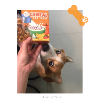 คุกกี้ซีเรียลสุนัข ชิ้นเล็กทานง่าย แพ้ไก่ทานได้ ไม่มีเนื้อสัตว์ | Dog Treat Cereal โฮมเมด | Treat or Taste