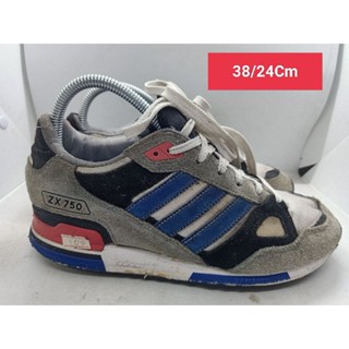 Adidas Size 36 ยาว 22 รองเท้ามือสอง ผู้หญิง ผู้ชาย ผ้าใบ แฟชั่น ทำงาน ลำลอง เดิน  เที่ยว วิ่ง ออกกำลังกาย