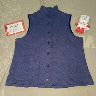wacoal เสื้อกั๊กกันหนาว เสื้ิอกั๊กผู้หญิง มือสอง วาโก้ สีม่วง