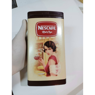 กล่องโลหะ เนสกาแฟ NESCAFE  กล่องเก็บกาแฟ