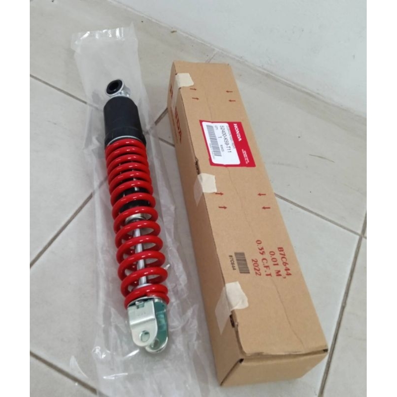 โช๊คหลัง HONDA CLICK150i สปริงสีแดง แท้ศูนย์  52400-K59-T11