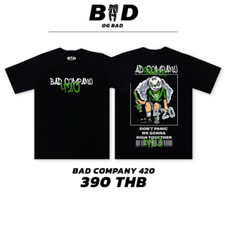 StreetStyle_Shop | เสื้อยืดUnisexสกรีนลาย Bad Company 420 เสื้อผู้ชาย เสื้อผู้หญิง