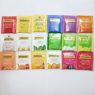 (Set TH) ชา ทไวนิงส์ ชาซอง แบ่งขาย Twinings Tea of London ( คาโมไมล์ , เอิร์ลเกรย์ , เปปเปอร์มินต์ , ชาเขียว , ชาผลไม้ )