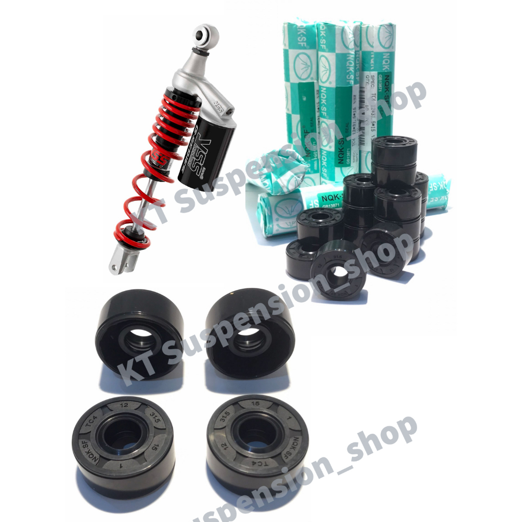 Yss โช๊คอัพหลัง ซีลน้ํามัน NQK.SF TC4 Oil seal 12x31.5x15 โช้คอัพหลัง ขนาดแกน 12 mm ( TC4 Oil seal 12x31.