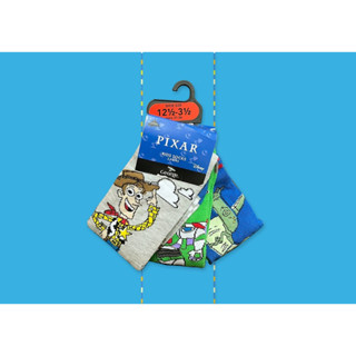 ✅ [UK9-12] Disney Toy Story 3 Pack Socks ถุงเท้า ดิสนี่ย์ ทอย สตอรี่ 3 คู่ในเซต