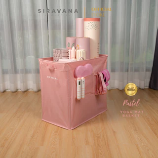 SIRAVANA ตะกร้าจัดเก็บเสื่อโยคะ รุ่น Pastel Yoga Mat Basket