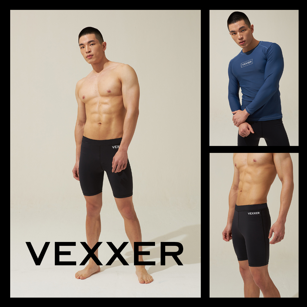 Vexxer 2/4 Compression Base กางเกงสำหรับวิ่งและว่ายน้ำ กางเกงรัดกล้ามเนื้อ