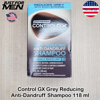 Just For Men® Control GX Dandruff and Grey Reducing Shampoo 118 mL แชมพูเปลี่ยนสีผม แชมพูปิดผมขาว ผมหงอก ลดรังแค