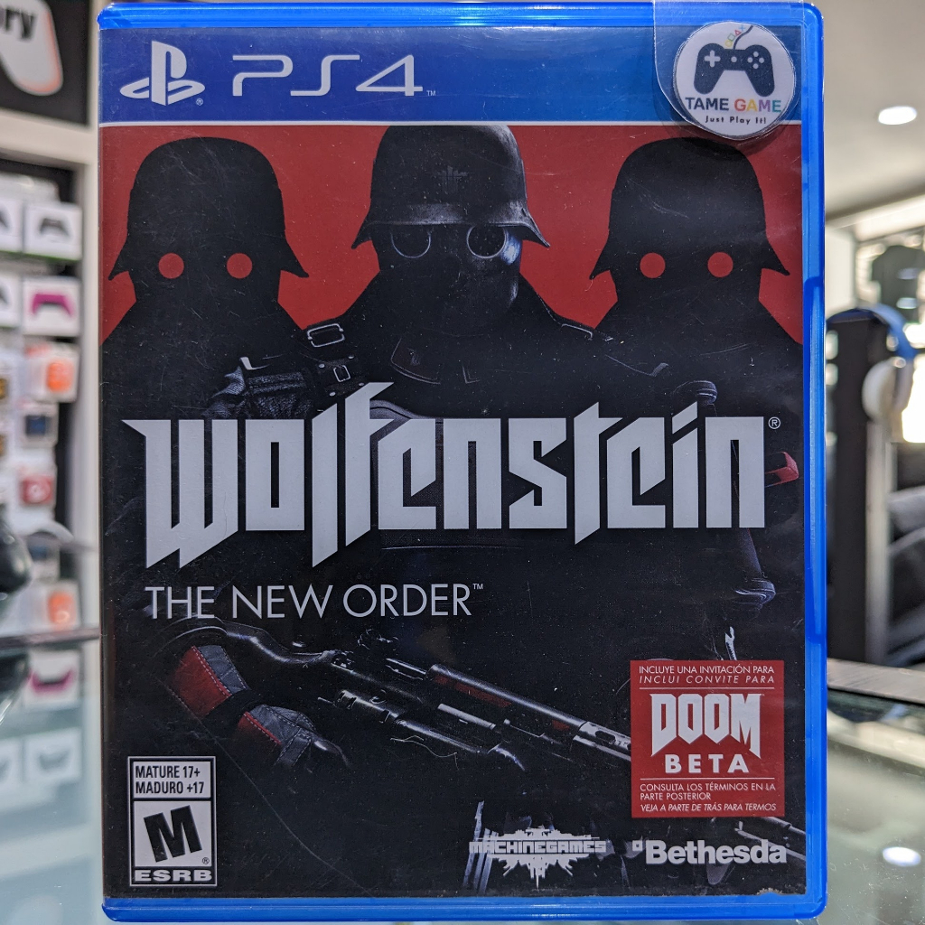 (ภาษาอังกฤษ) มือ2 PS4 Wolfenstein The New Order แผ่นPS4 เกมPS4 มือสอง (เล่นกับ PS5 ได้)