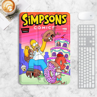 Simpsons เคสไอแพด 10.2 gen7/8/9 gen10 เคส iPad air4/5 mini1/2/3/4/5/6 case iPad 2021 2022 pro11 เคสซิลิโคน มีที่ใส่ปากกา