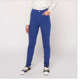 GU094  กางเกงยีนส์เด็ก สีพาสเทล กางเกงยีนส์ยืด ใส่ได้ทั้งหญิงและชาย ผ้านิ่ม มีตัวปรับเอว TOPVALU งาน