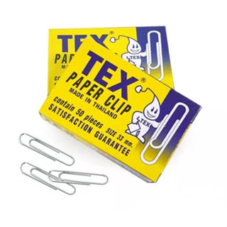 ลวดเสียบกระดาษ ลวดเสียบ ลวดเสียบแบบกลม ที่เสียบกระดาษ Tex Paper Clip TEX No.1 (50ชิ้น/กล่อง) [S24]